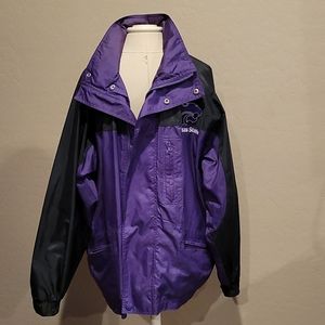 Vintage Kansas State Nylon jacket with hoodie